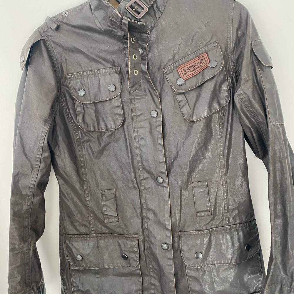 Waxed barbour jacket